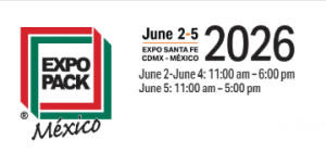 Expo Mexico 2026 logo with event dates and times at Expo Santa Fe, CDMX: June 2–5, 11am–6pm (last day 11am–5pm).